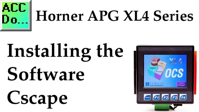 Video thumbnail for Horner XL4 PLC Installing the Software Cscape
