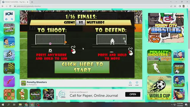 Video thumbnail for penalty shootout game