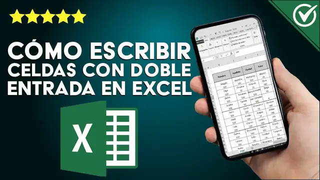 Video thumbnail for ¿Cómo escribir celdas con doble entrada en EXCEL? - Dividiendo tus tablas