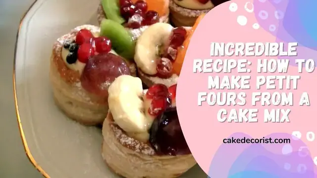 Video thumbnail for Incredible Recipe How To Make Petit Fours From A Cake Mix