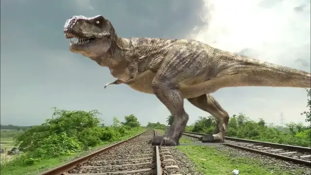 Video thumbnail for T-Rex Dinosaur Chase From Another World- Part 5 - Jurassic World Dinosaur Fan Movie by Funny Action