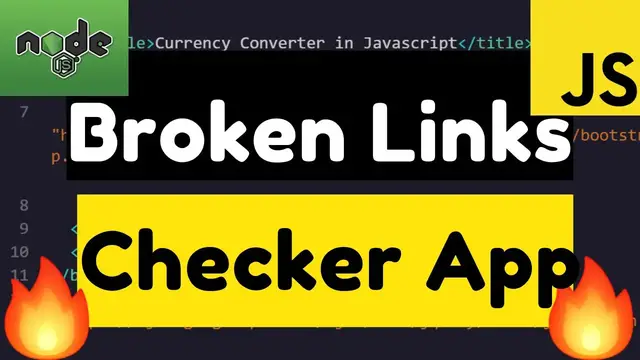 Video thumbnail for Node.js Express Broken Link Checker SEO Online Tool Deployed to Website + Source Code 2020