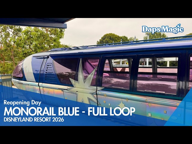 Video thumbnail for FULL LOOP: Disneyland Monorail Reopens! | Tomorrowland POV (4K) 🚝✨