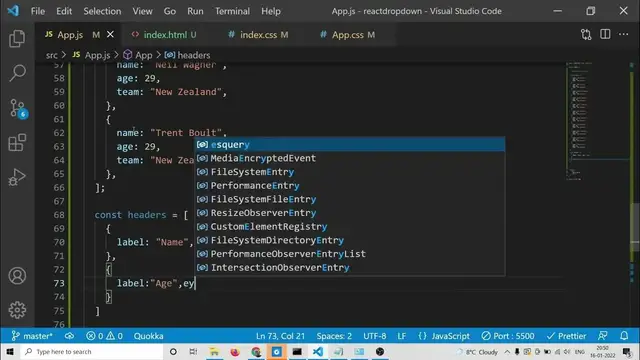 Video thumbnail for React.js Project to Download CSV File in Browser From Array of Objects or JSON Data Using react-csv