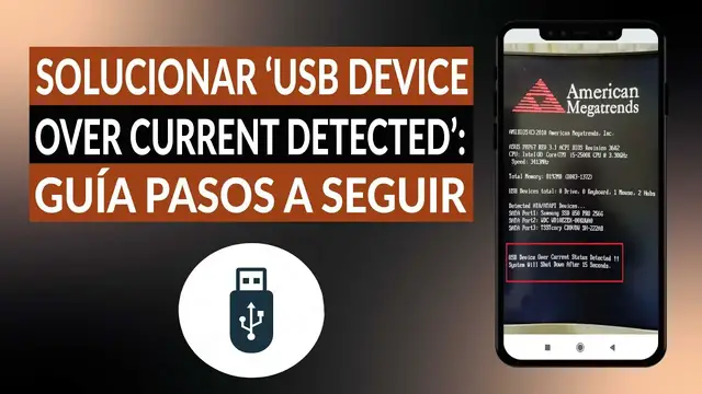 Video thumbnail for Cómo solucionar 'USB Device Over Current Detected': Guía de pasos a seguir