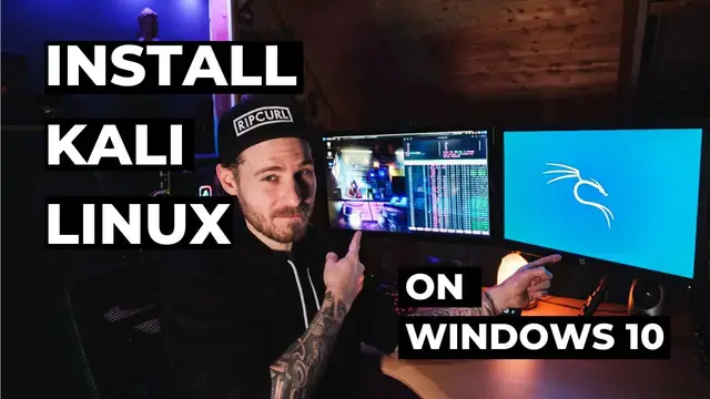 Video thumbnail for Install KALI LINUX on WINDOWS - The easiest way in 2022!
