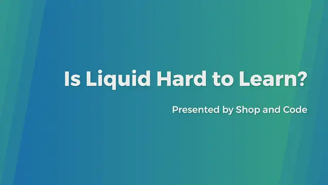 Video thumbnail for Is Liquid Hard to Learn?
