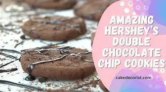 Video thumbnail for Amazing Hershey’s Double Chocolate Chip Cookies