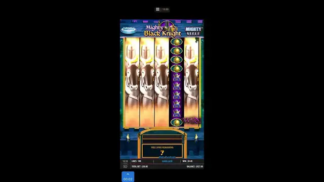 Video thumbnail for Mighty Black Knight - Mega Win