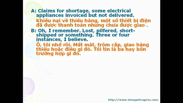 Video thumbnail for English for Trade, Finance, and Bank Unit 26 - Dialogue 004