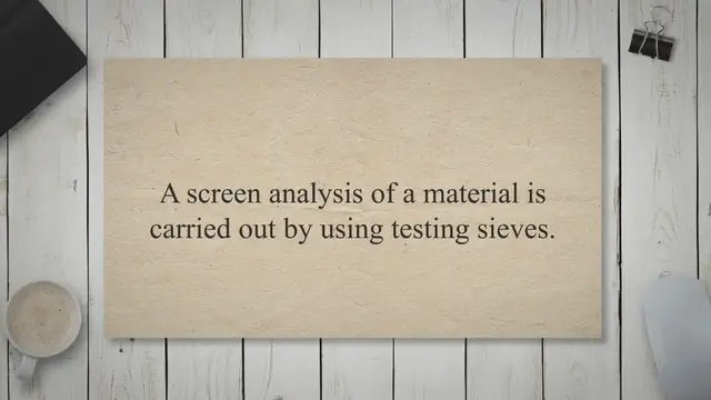 Video thumbnail for What is Screen Analysis in Chemical Engineering?