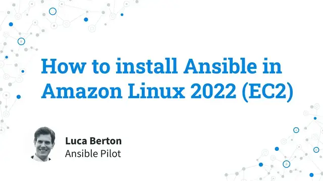 Video thumbnail for Failed installation of Ansible in Amazon Linux 2022 Preview (AWS EC2)
