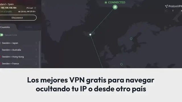 Video thumbnail for Los mejores VPN gratis para navegar ocultando tu IP o desde otro país