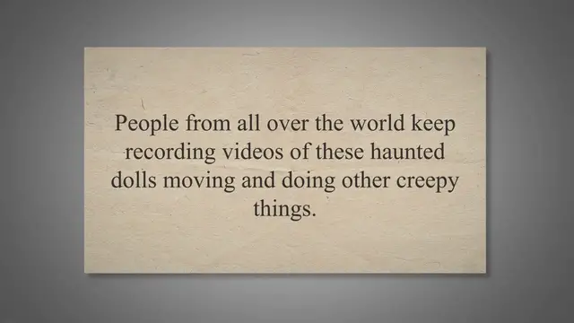 Video thumbnail for 10 Things You Should Know Before Buying A Haunted Doll