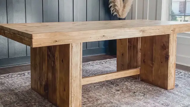 'Video thumbnail for How to Build a Modern Dining Table-Inspired by West Elm'