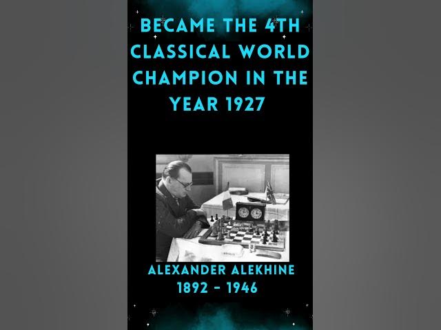 Video thumbnail for The 4th World Chess Champion Nobody Talks About #chess #history #classic