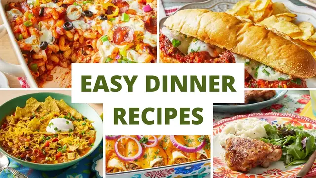 Video thumbnail for easy dinner recipes