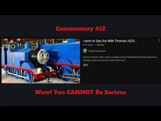 'Video thumbnail for Commentary #12: Wow! You CANNOT Be Serious'