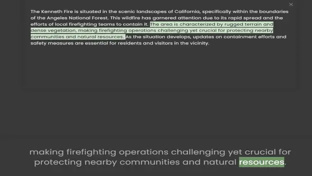 Video thumbnail for of the Angeles National Forest. This wildfire has garnered attention due to its rapid spread and the efforts of local firefighting teams to contain it. The area is characterized by rugged terrain and dense vegetation, making firefighting