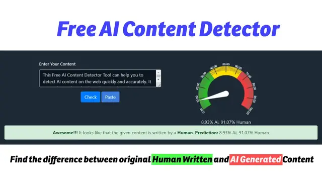 'Video thumbnail for Free AI Content Detector | Save Yourself From Ai Generated Content'