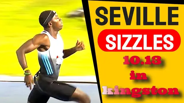 Video thumbnail for Oblique Seville dominates men's 100m in 10.13 at John Wolmer Speed Fest