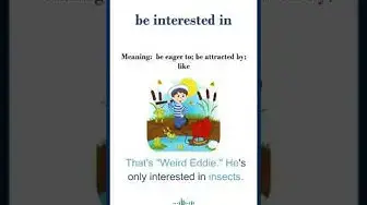 Video thumbnail for "Be interested in" meaning | "be interested in" in a sentence | Common English Idioms #shorts