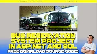 Video thumbnail for Bus Reservation System Project in ASP.net With Source Code (Free Download) 2022