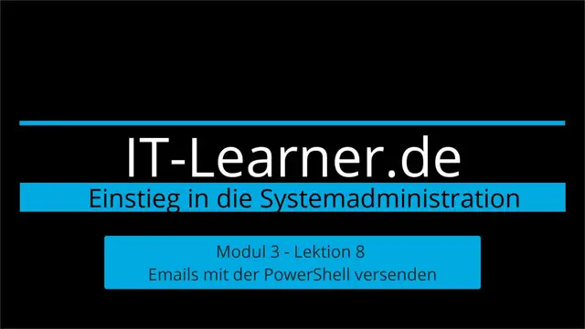 Video thumbnail for So kannst du mit der PowerShell eine E-Mail versenden