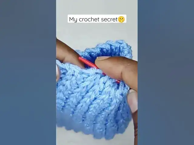 Video thumbnail for Best kept crochet secret🤫#yarn #crocheting #shorts