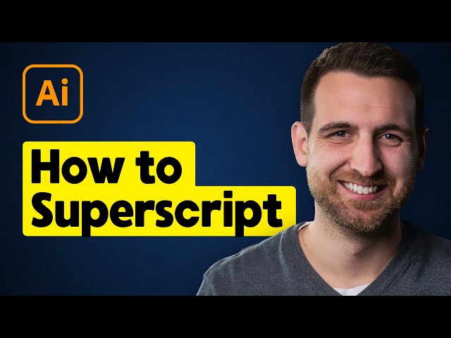 Video thumbnail for How to Superscript in Illustrator