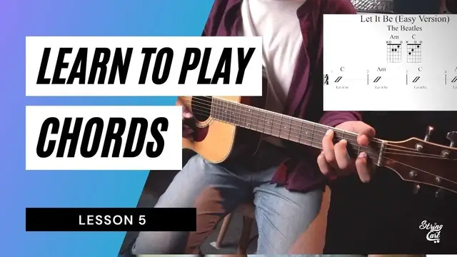 Video thumbnail for How To Play  Guitar Chords For Beginners | First Chords | Lesson 5