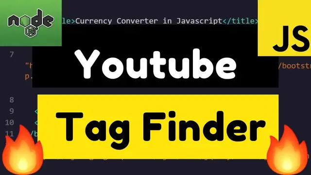 Video thumbnail for Node.js Express Youtube Video Tag Finder Web App Using Youtube Tags Library Full Example