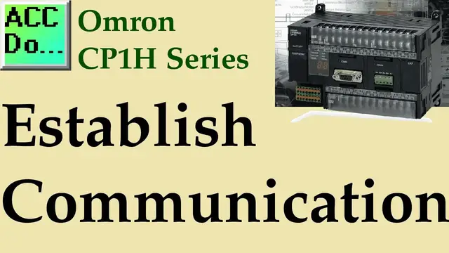 Video thumbnail for Omron CP1H PLC Establish Communication