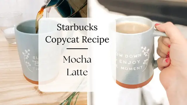 'Video thumbnail for Copycat Starbucks Mocha Latte | Healthy Mocha Latte'