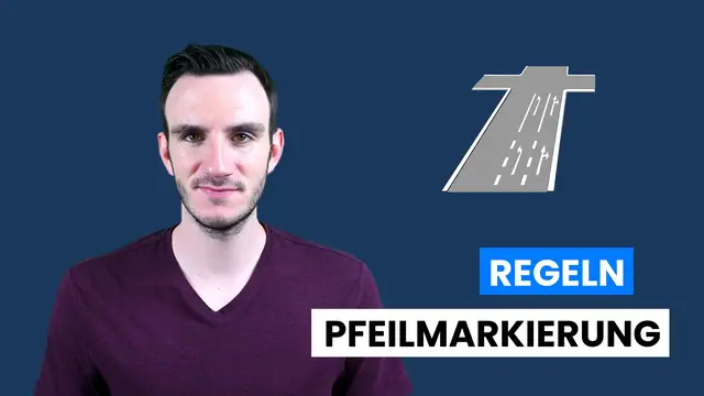 'Video thumbnail for Fahrbahnmarkierungen: Pfeilmarkierung'