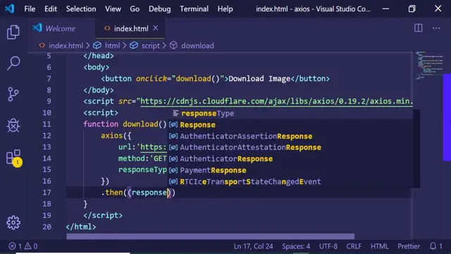 Video thumbnail for How to Download Files and Images From Inernet Using Axios in Javascript