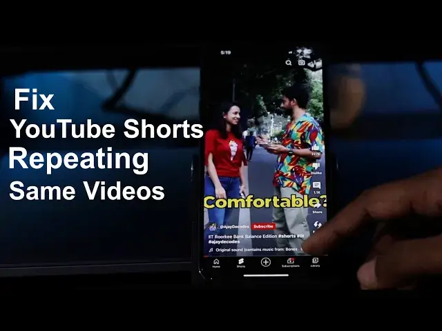 Video thumbnail for Fix YouTube Shorts Keep Repeating Same Videos