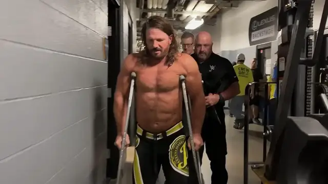 'Video thumbnail for Update On AJ Styles After Injury Scare On SmackDown'