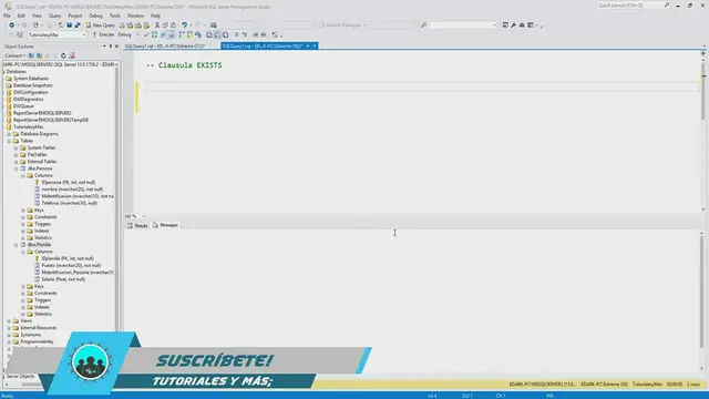 Video thumbnail for Como usar el EXISTS en SQL ｜ Curso SQL Server -