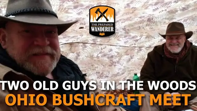 Video thumbnail for Two Old Guys in The Woods Ohio Bushcraft Meet 2020