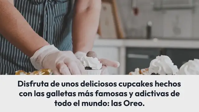 Video thumbnail for Receta de cupcakes de Oreo