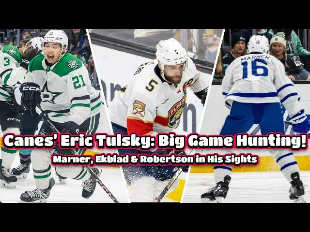 'Video thumbnail for Free Agency Frenzy: Who's on Canes' Eric Tulsky's Wish List?'