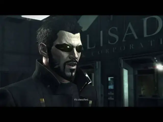 Video thumbnail for Deus Ex Mankind Divided System Rift - Blade Employee "Baba Yaga 50" Get Inside Palisade Dialogue