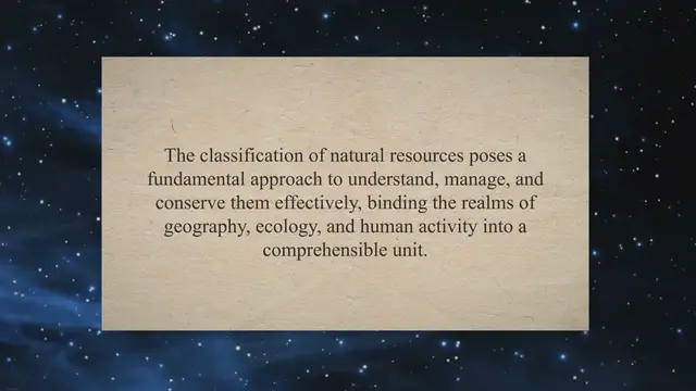 Video thumbnail for Classification of natural resources