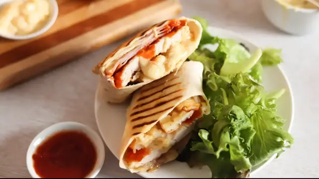 'Video thumbnail for Chicken Cordon Bleu-Style French Tacos Recipe'