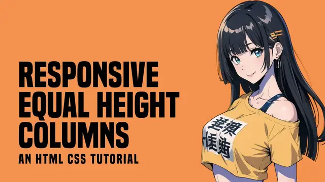 'Video thumbnail for Reponsive Equal Height Columns In HTML CSS'