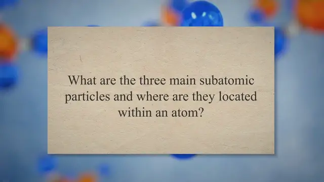 Video thumbnail for Atomic structure concept questions and answers