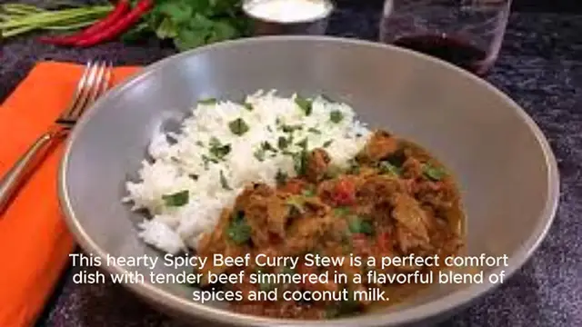 'Video thumbnail for Spicy Beef Curry Stew for the Slow Cooker'