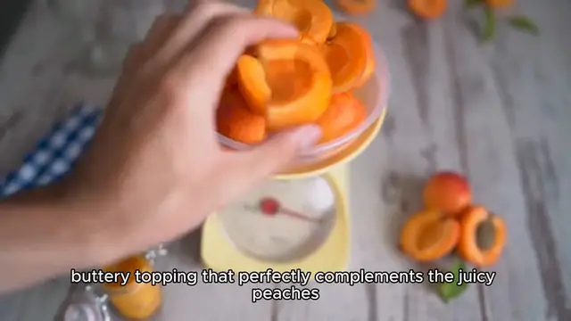 Video thumbnail for peach cobbler recipe with canned peaches