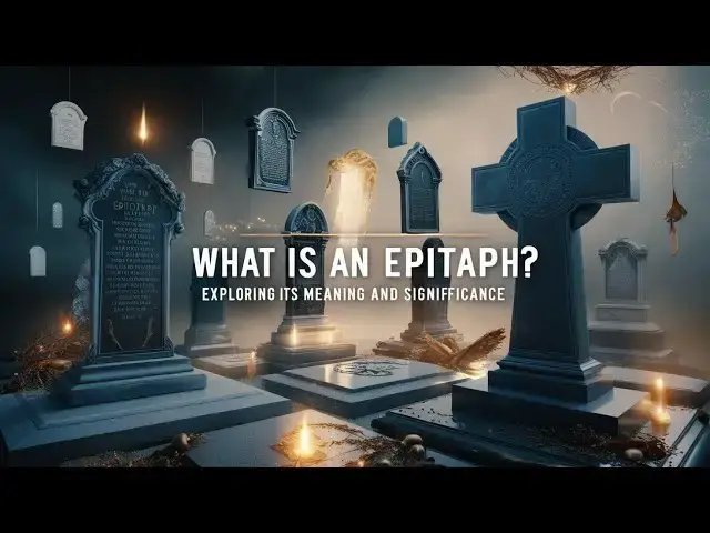 Video thumbnail for What Is an Epitaph? Exploring Its Meaning and Significance